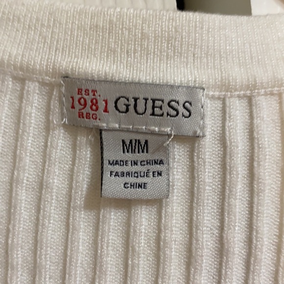 White Guess Sweater - Picture 4 of 4